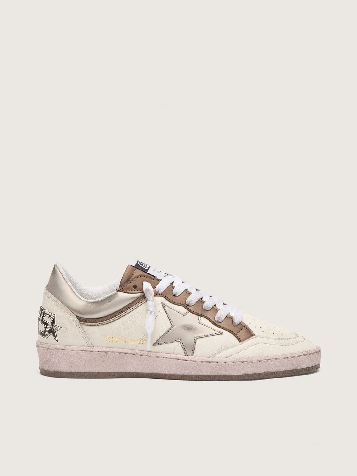 Women's Ball Star LTD in nappa leather with metallic bio-based star and inserts - 1