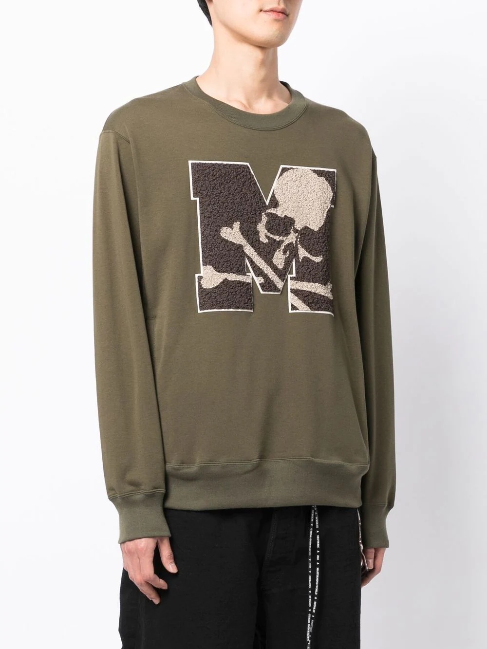 skull-print crew-neck sweatshirt - 3