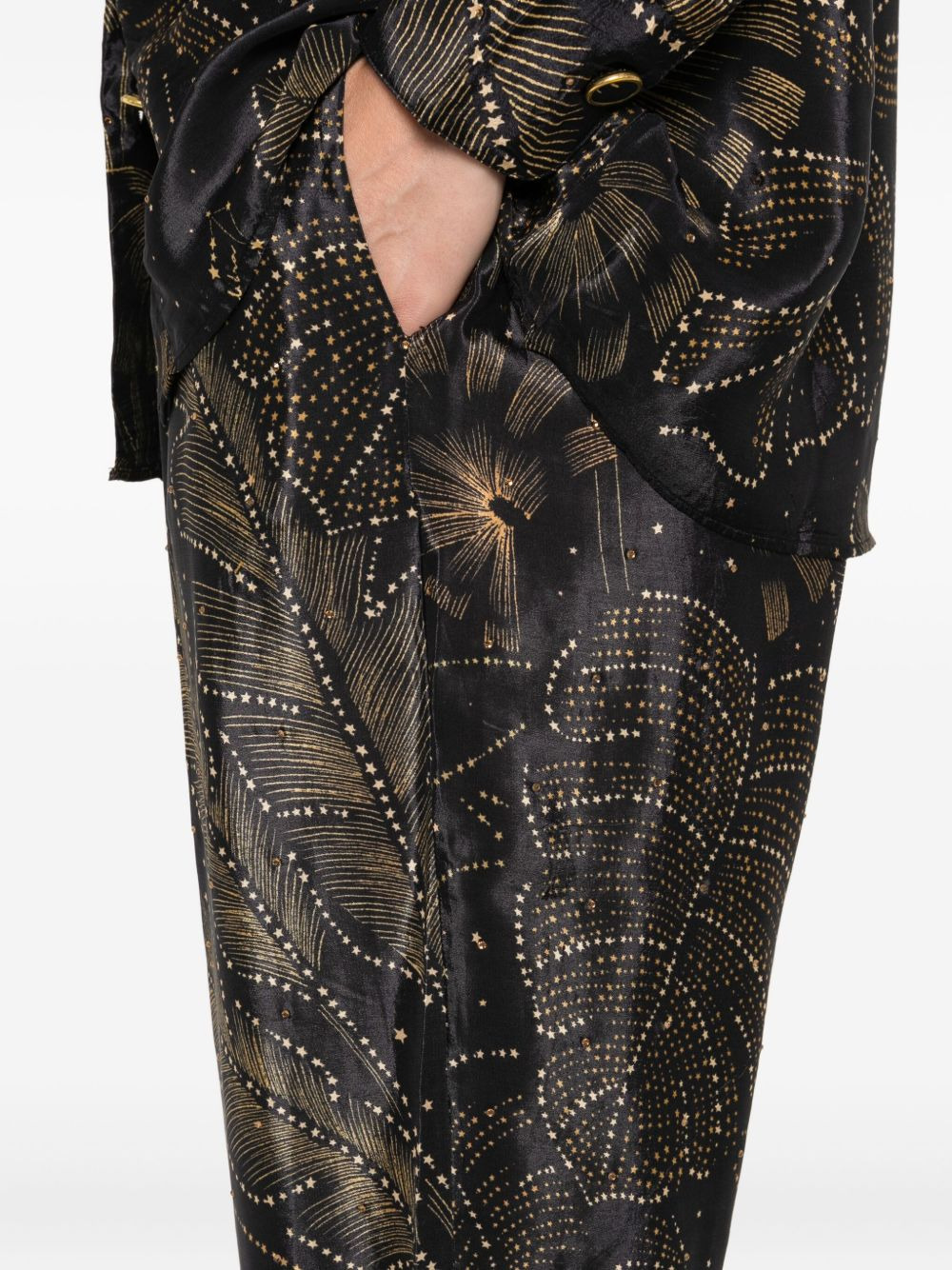 palm-tree print trousers - 5