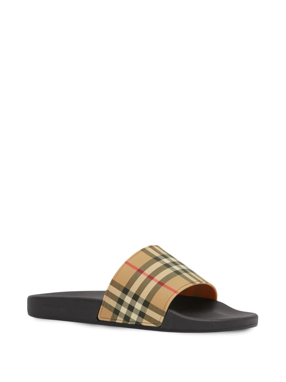 Vintage check print slides - 2