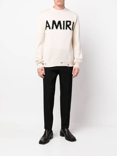 AMIRI monogram-intarsia jumper outlook