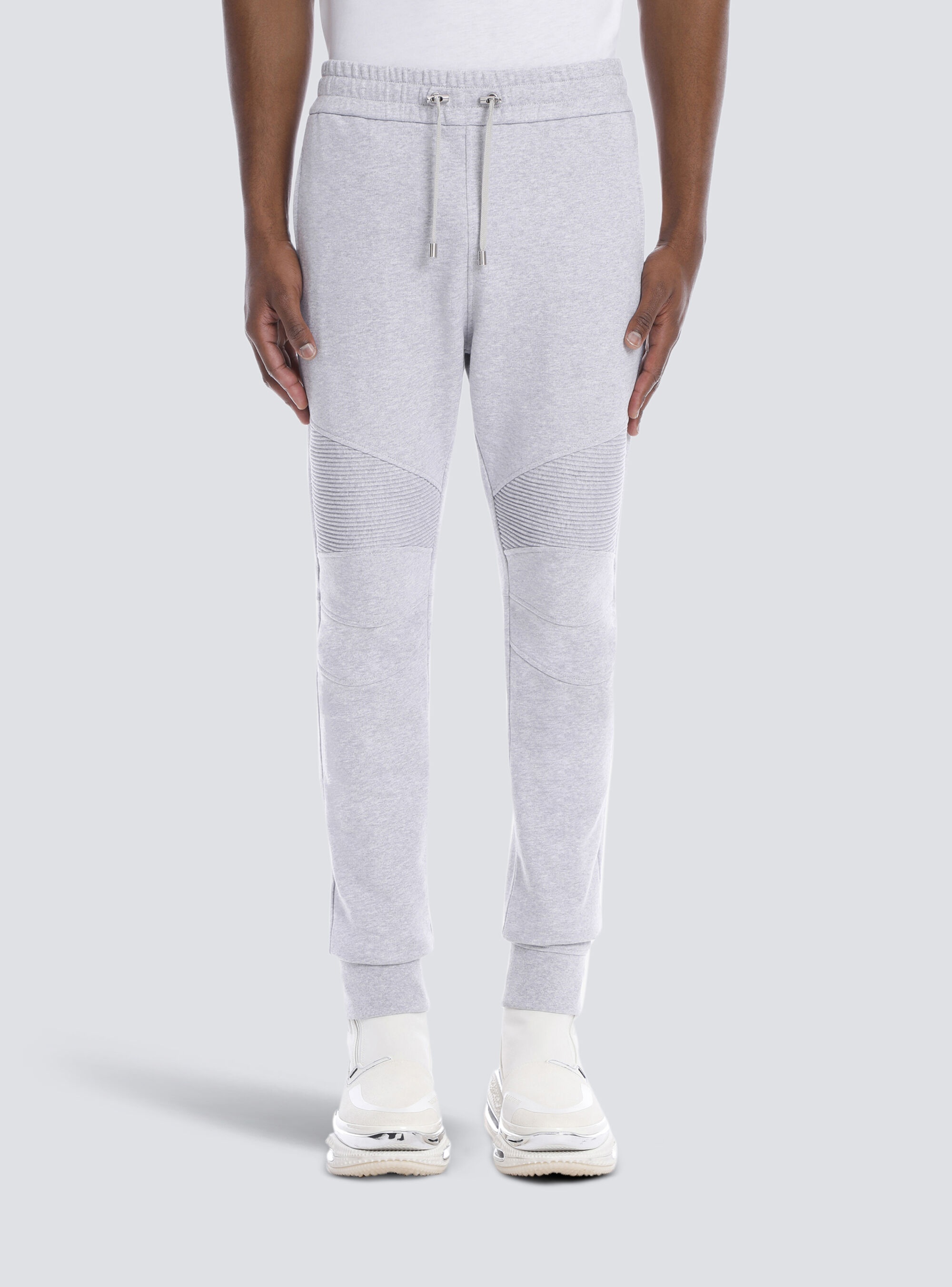 Cotton sweatpants with Balmain Paris logo - 6
