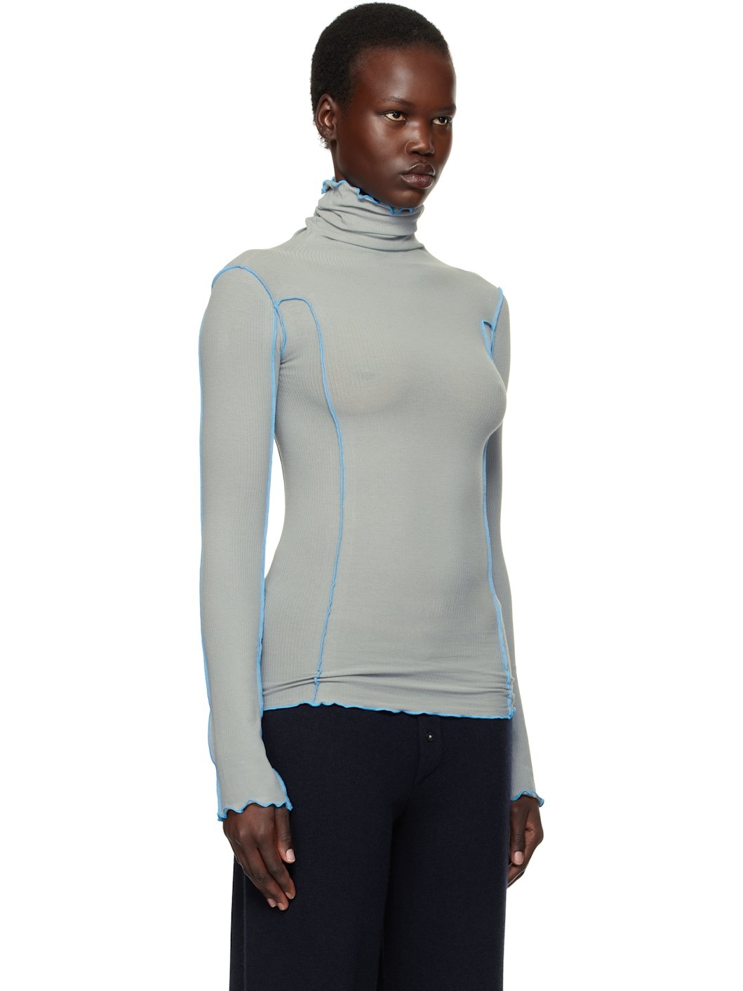Blue Omato Turtleneck - 2