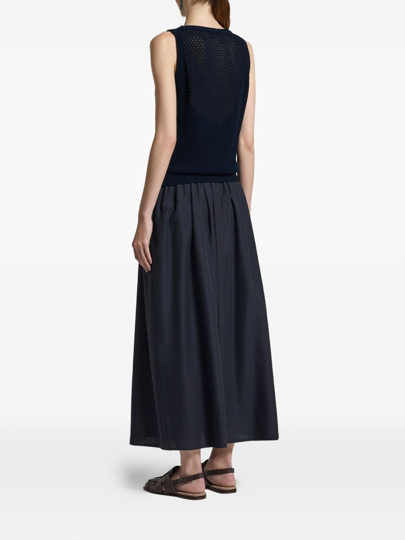 open-knit sleeveless maxi dress 3