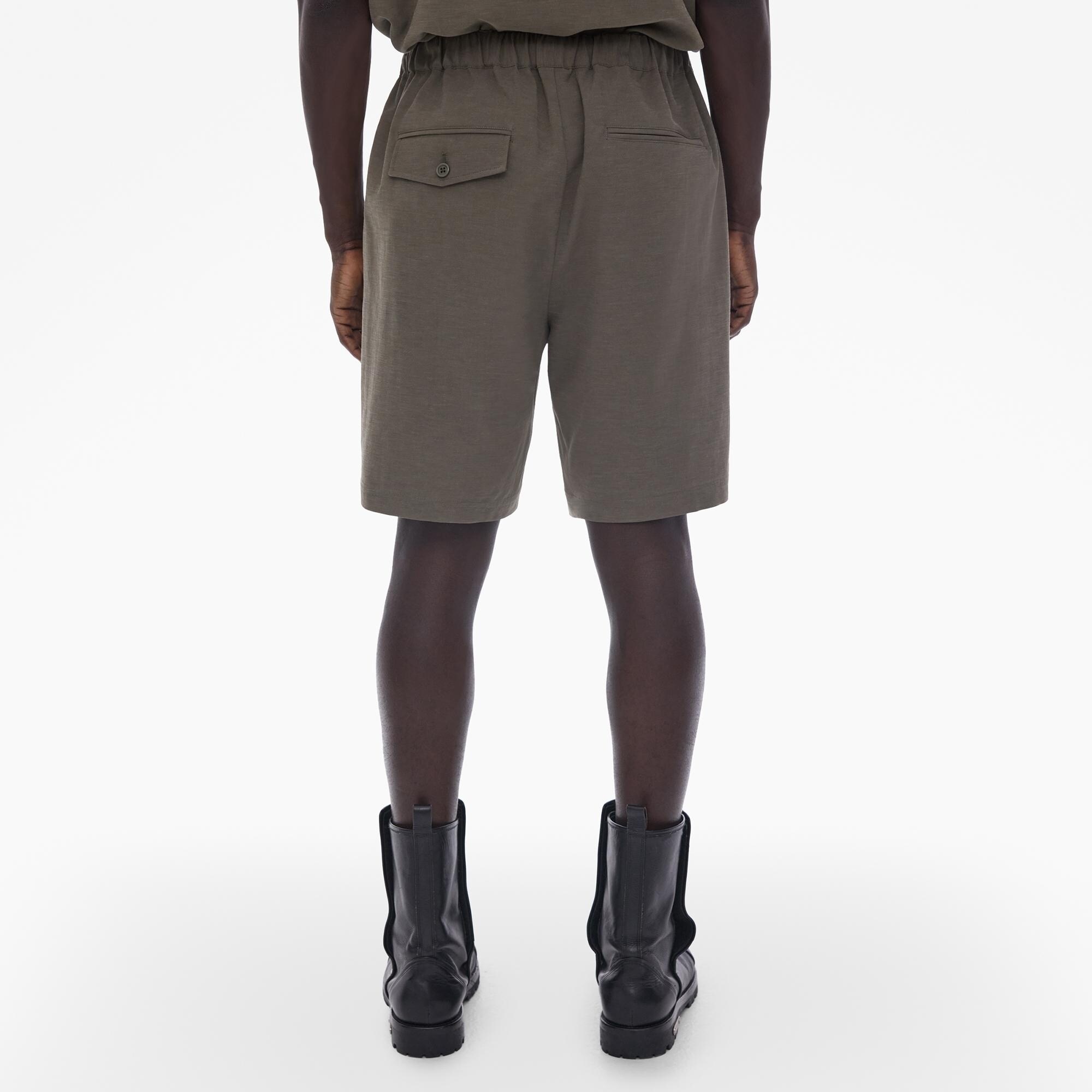 COTTON-LINEN PULL-ON SHORT - 4