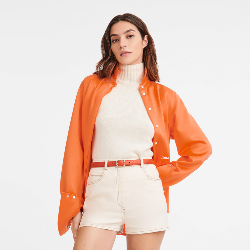 Longchamp Le Foulonné Ladies' belt Paprika - Leather outlook