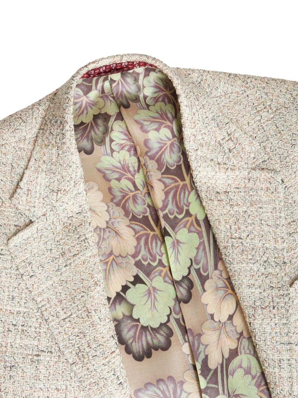 single-breasted bouclÃ© blazer - 6
