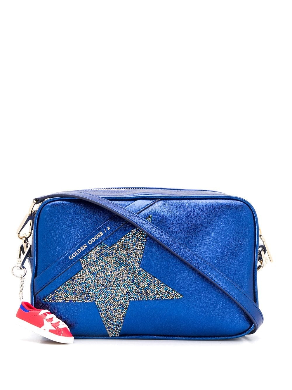 metallic glitter crossbody bag - 1