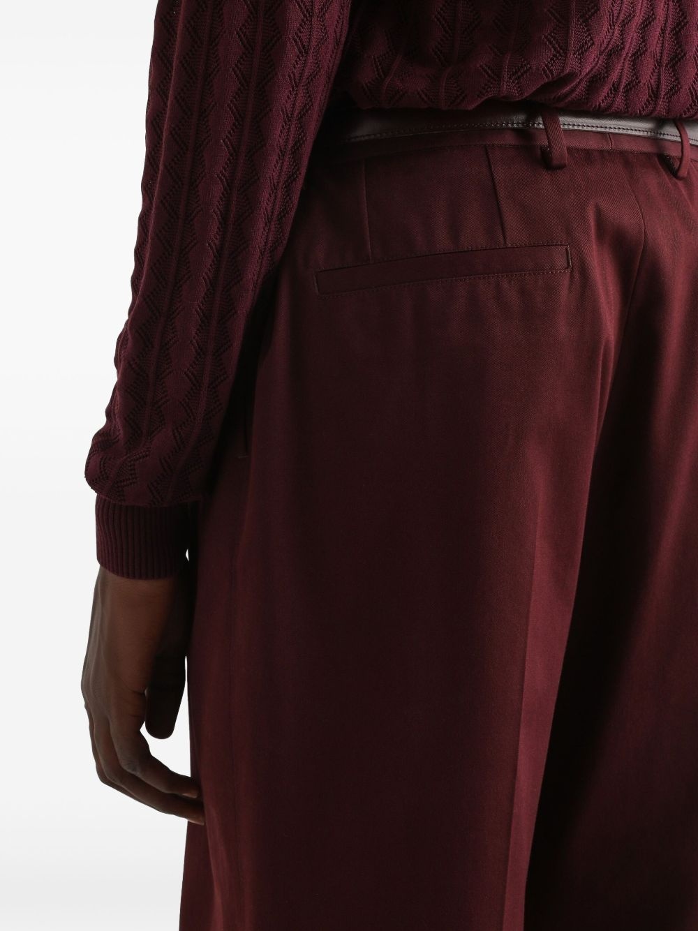folded-edge trousers - 5