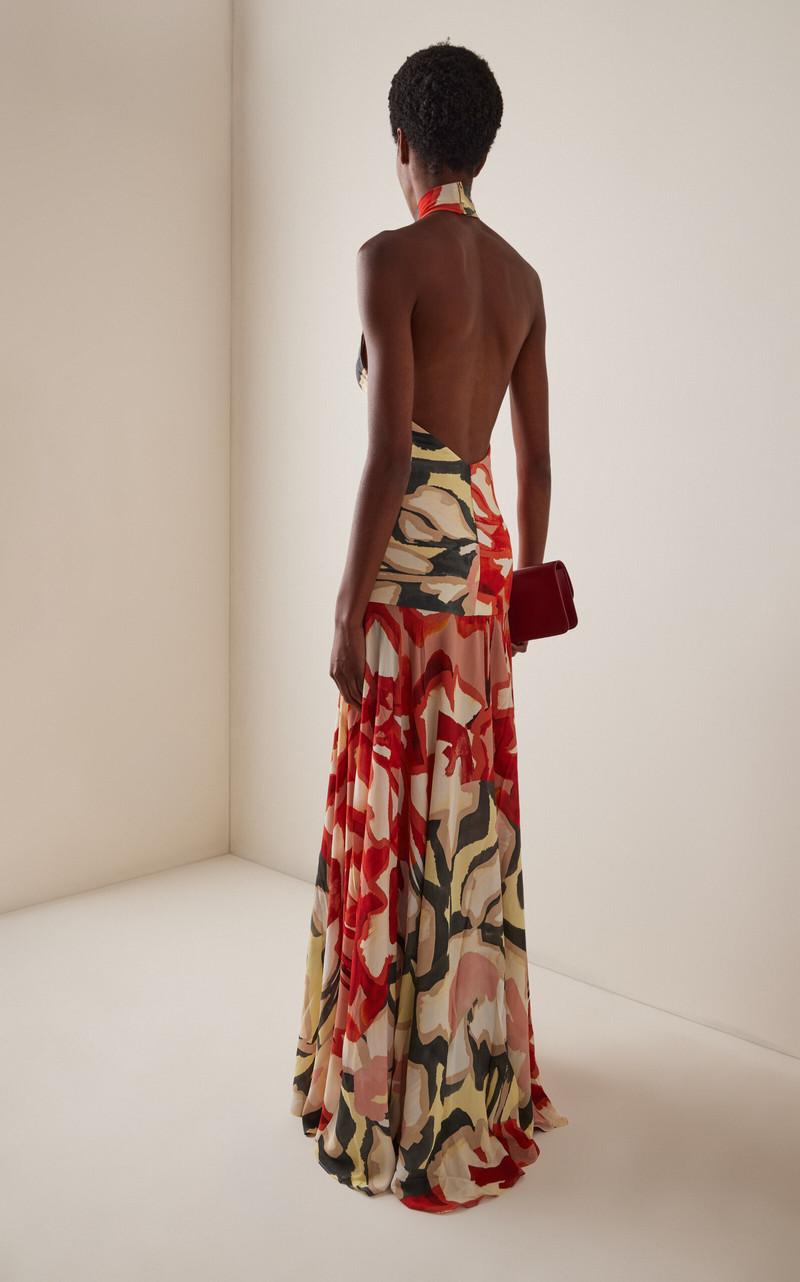 Exclusive Leonore Crepe Maxi Dress 4