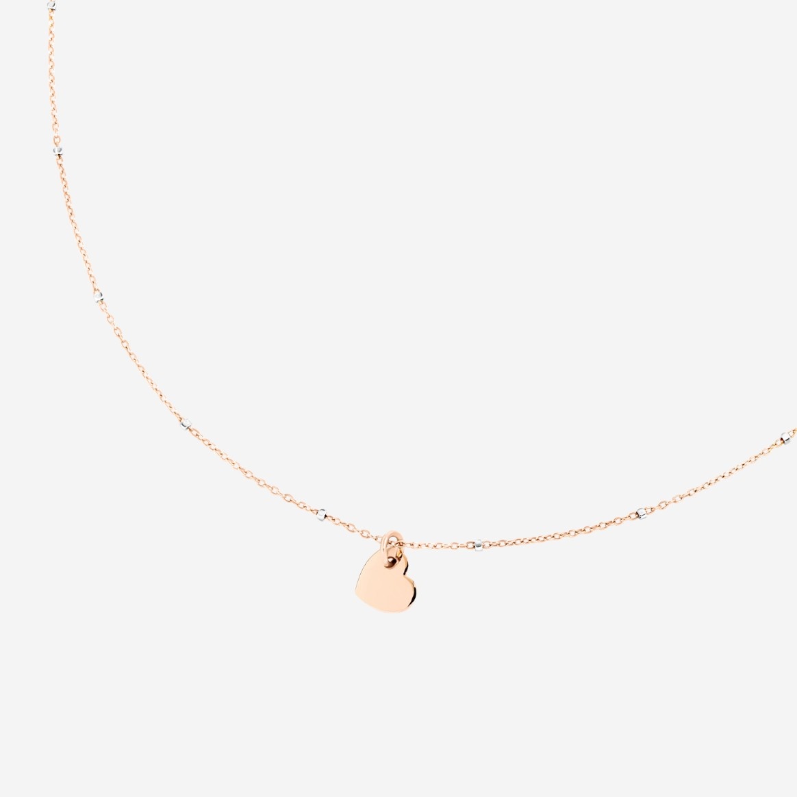 Rose Gold Mini Heart Necklace - 2