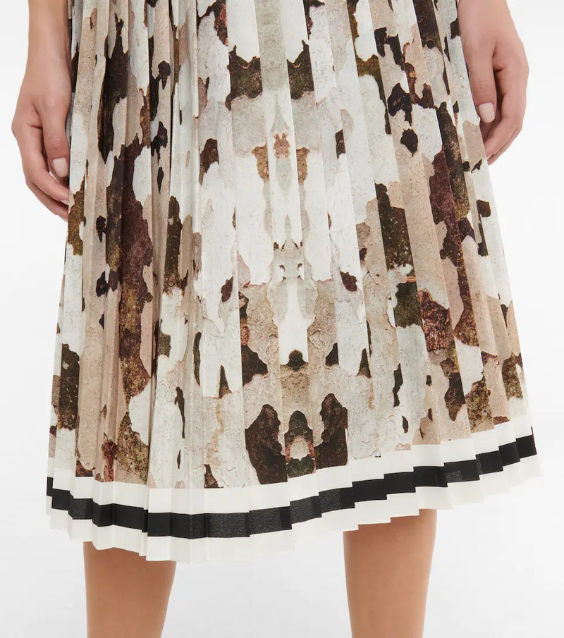 Printed pleated midi skirt 5