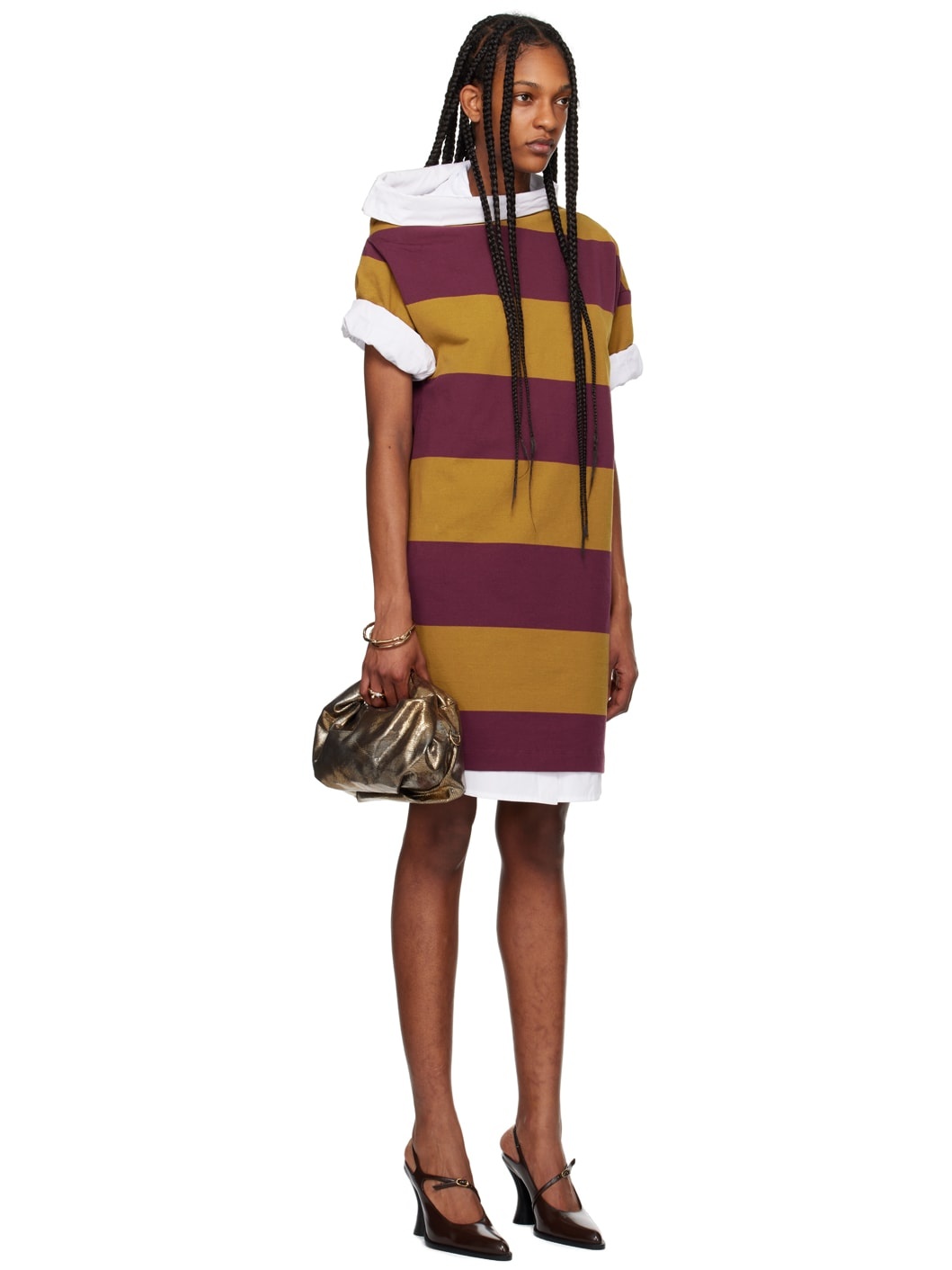 Orange & Red Layered Minidress - 2