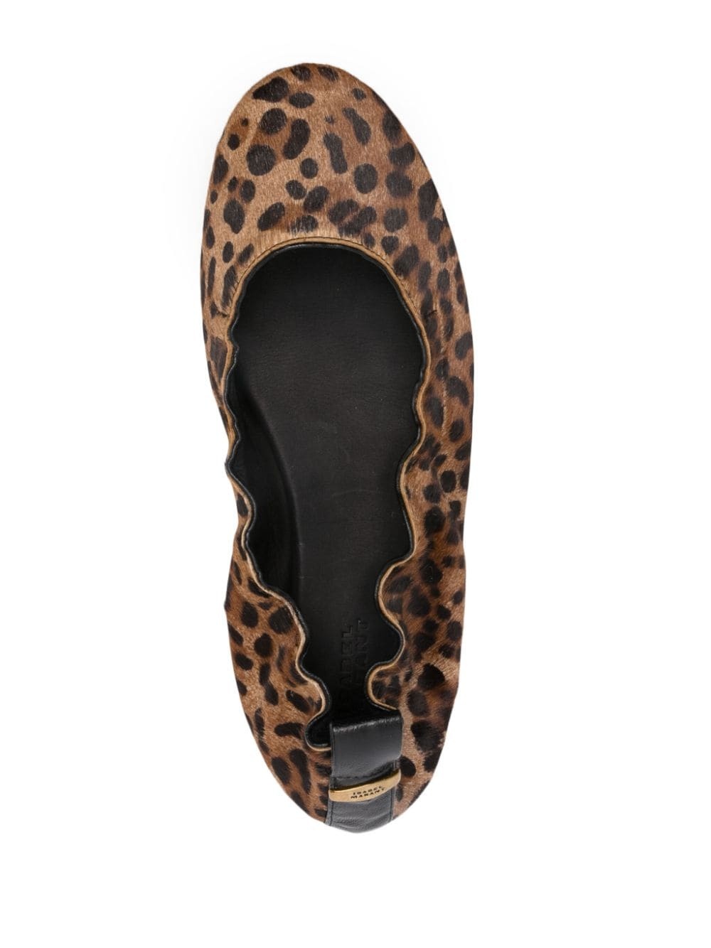 leopard-print ballerina shoes - 4