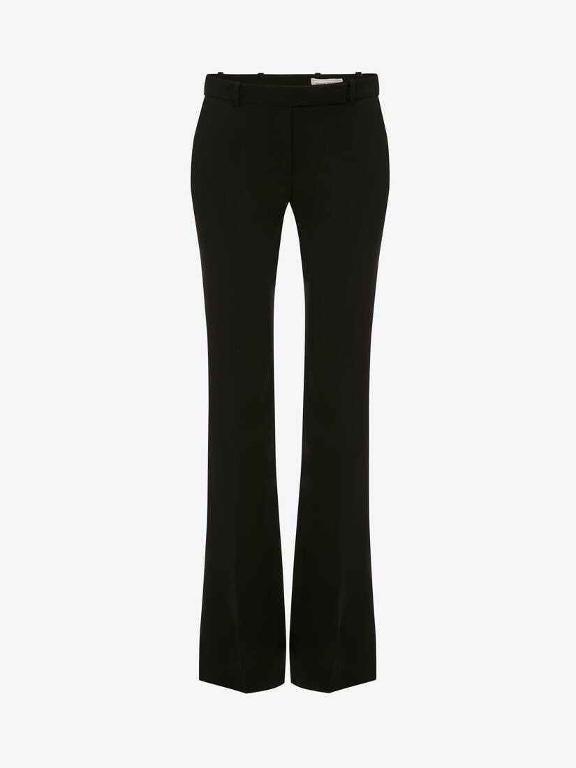 Women's Long Cigarette Trouser in Black - 1