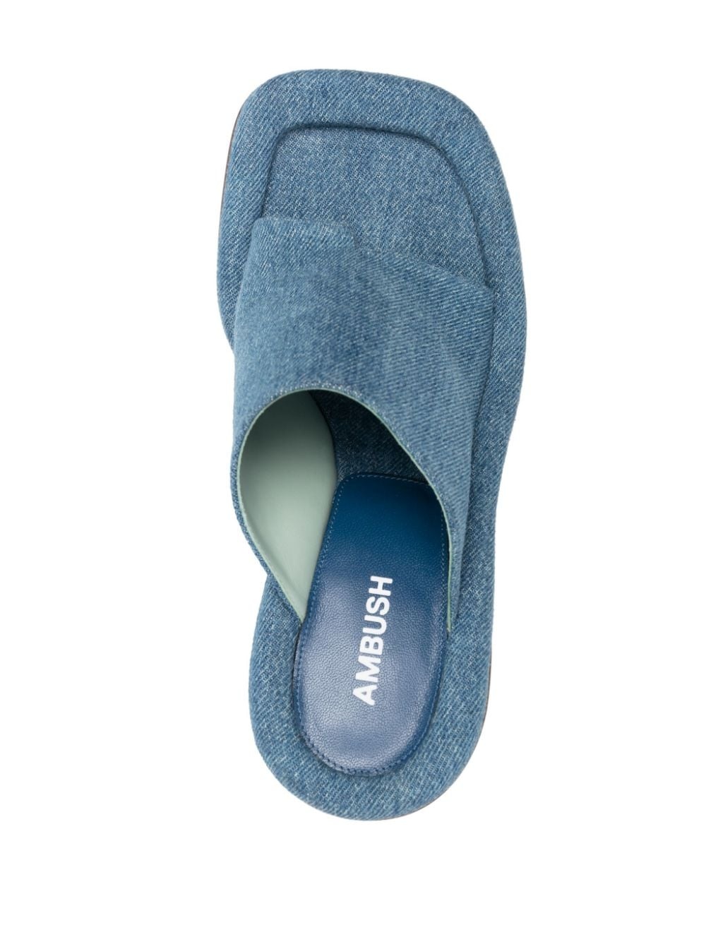 Cushion denim-lined mule - 4