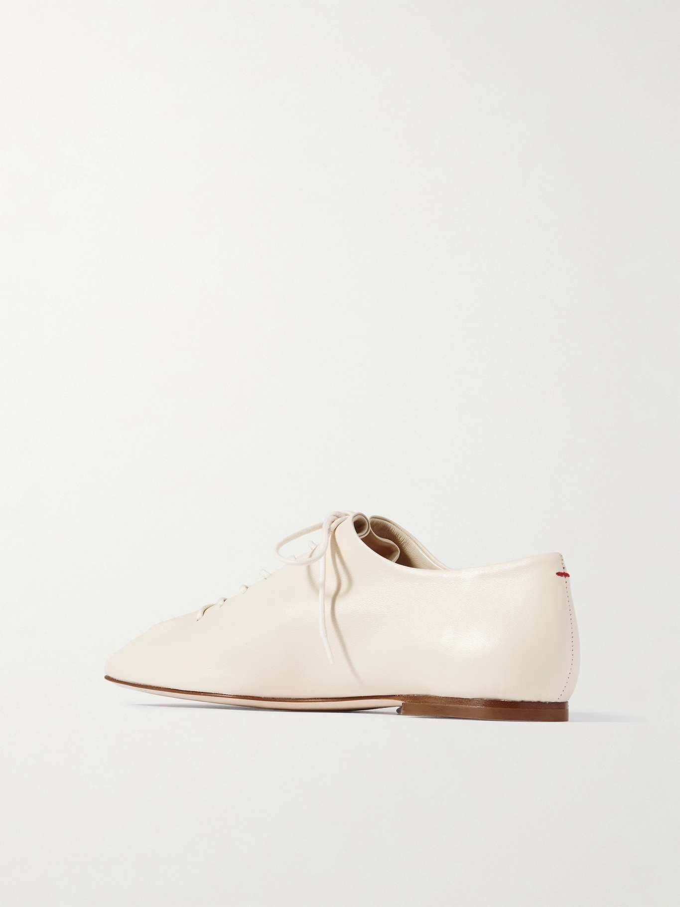 Isla leather brogues Cream - 3