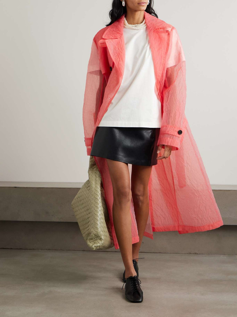 Carven Faux pearl-embellished cotton-jersey T-shirt White outlook