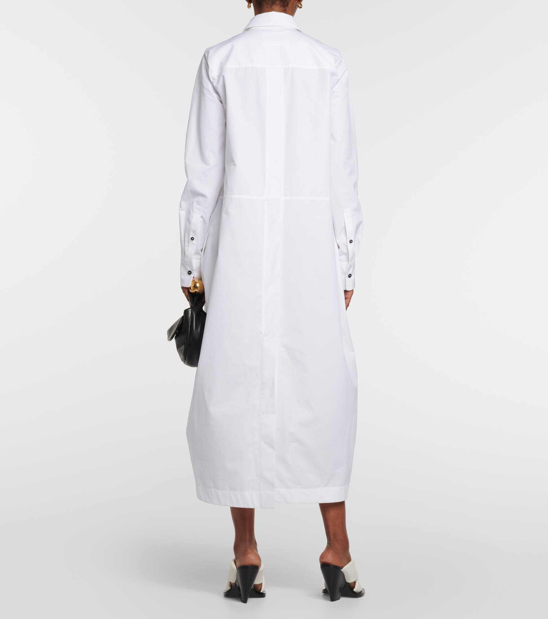 Cotton poplin shirt dress - 3