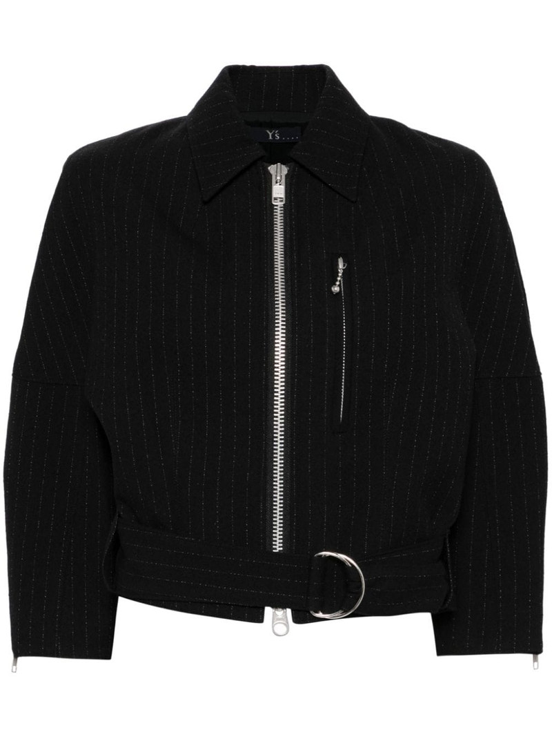 striped zip-up jacket 1