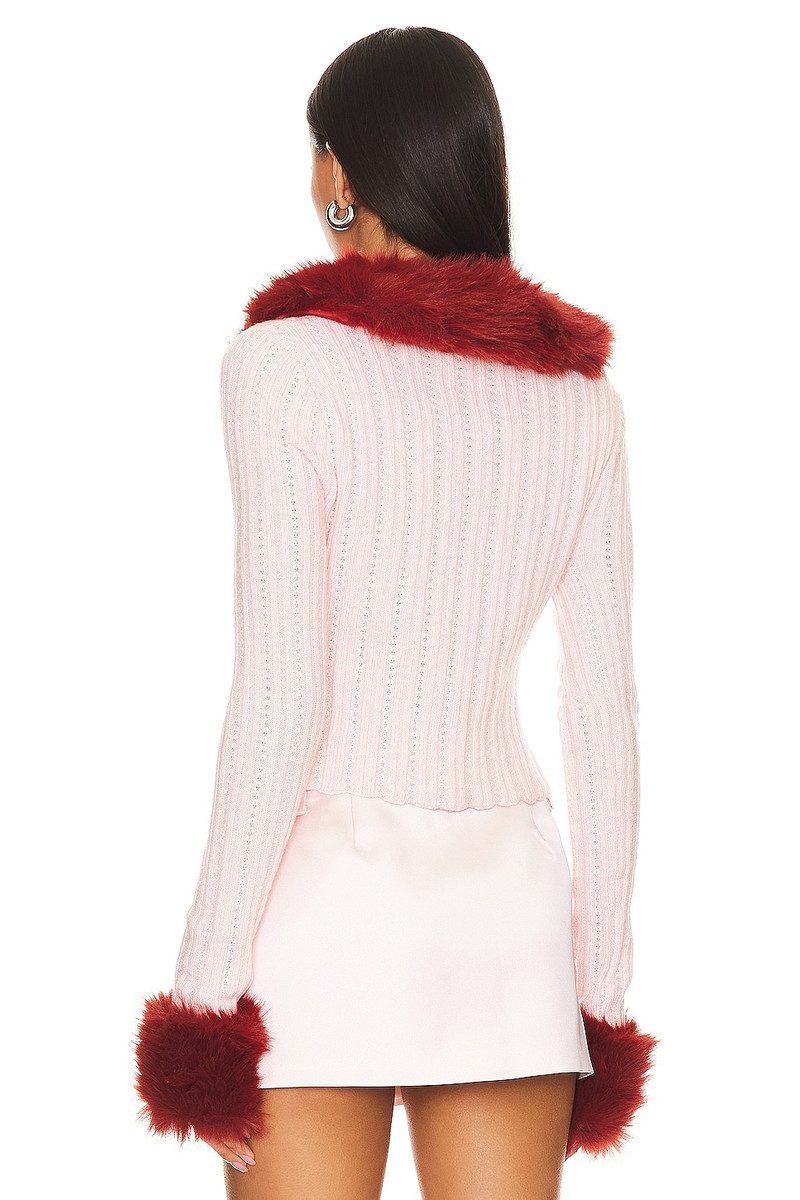 GUIZIO Heart Knit Cardigan outlook