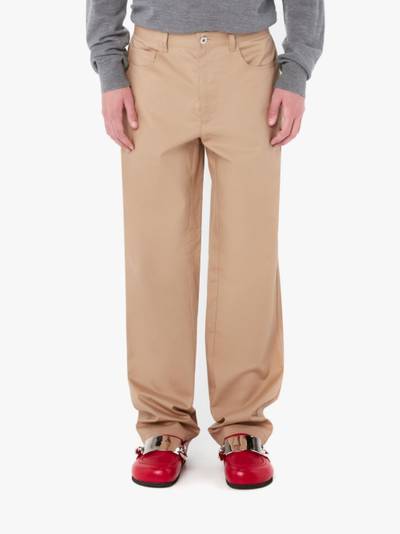 JW Anderson 5-POCKET WORKWEAR CHINO TROUSERS outlook