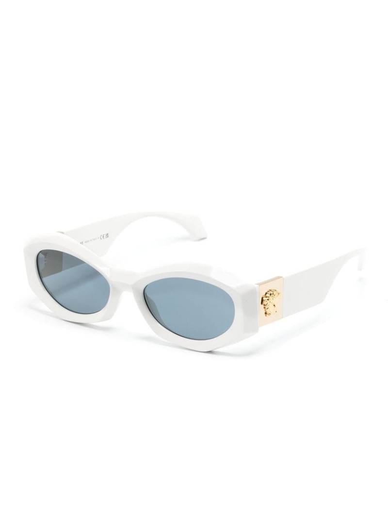 VERSACE oval-frame sunglasses outlook