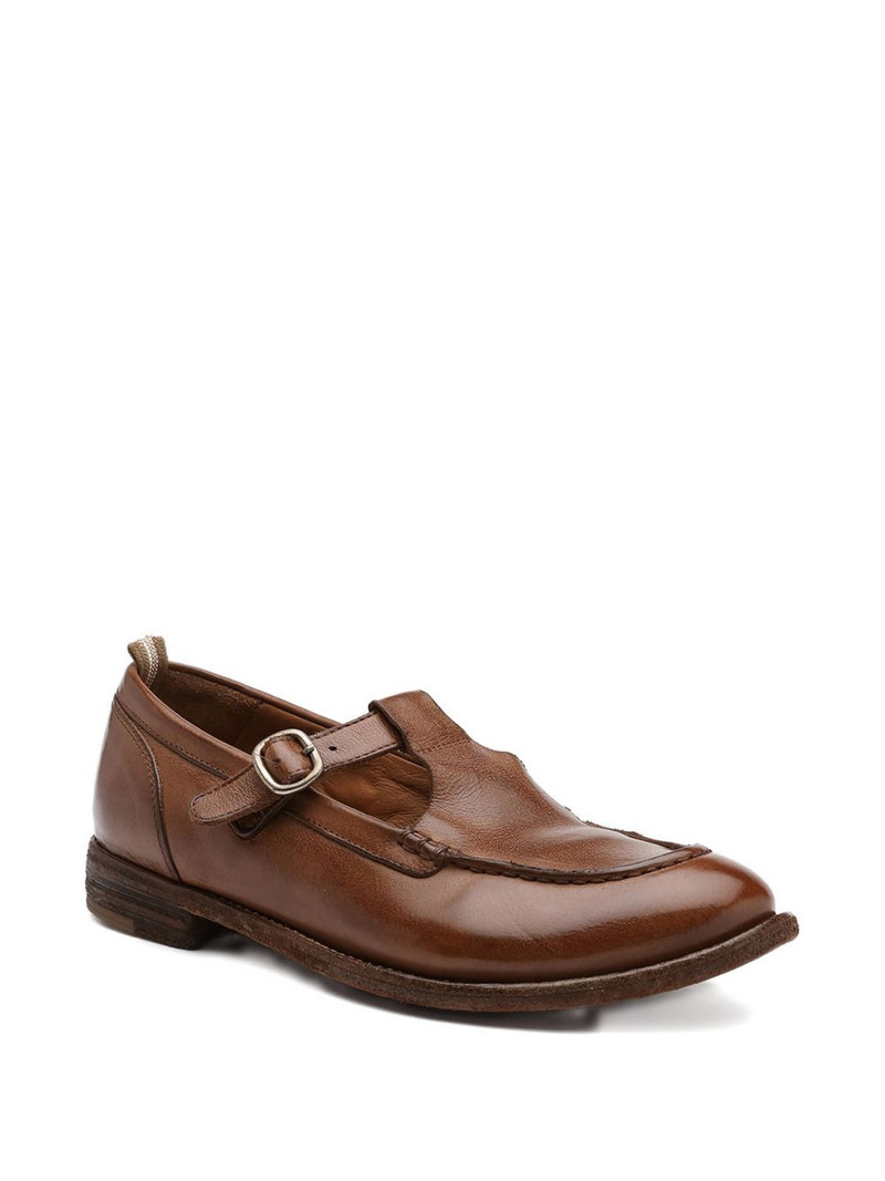 OFFICINE CREATIVE buckled leather loafers outlook