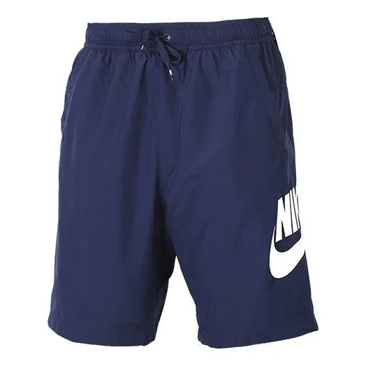 Nike Ce Short Woven Hybrid Large Logo Sports Training Shorts Navy Blue CJ4441-410 - 1