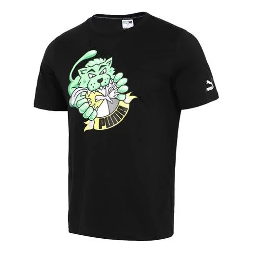 PUMA Graphic Summer T-Shirt 'Black' 532612-01 - 1