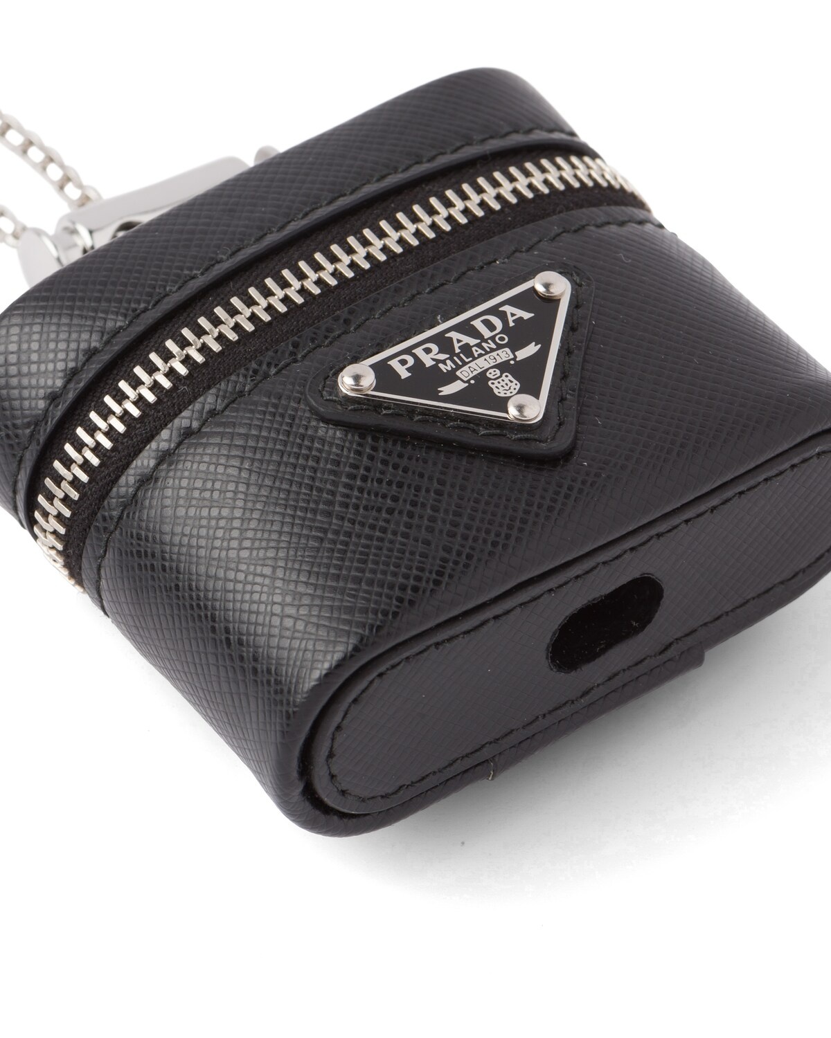 Saffiano leather earphone case - 2