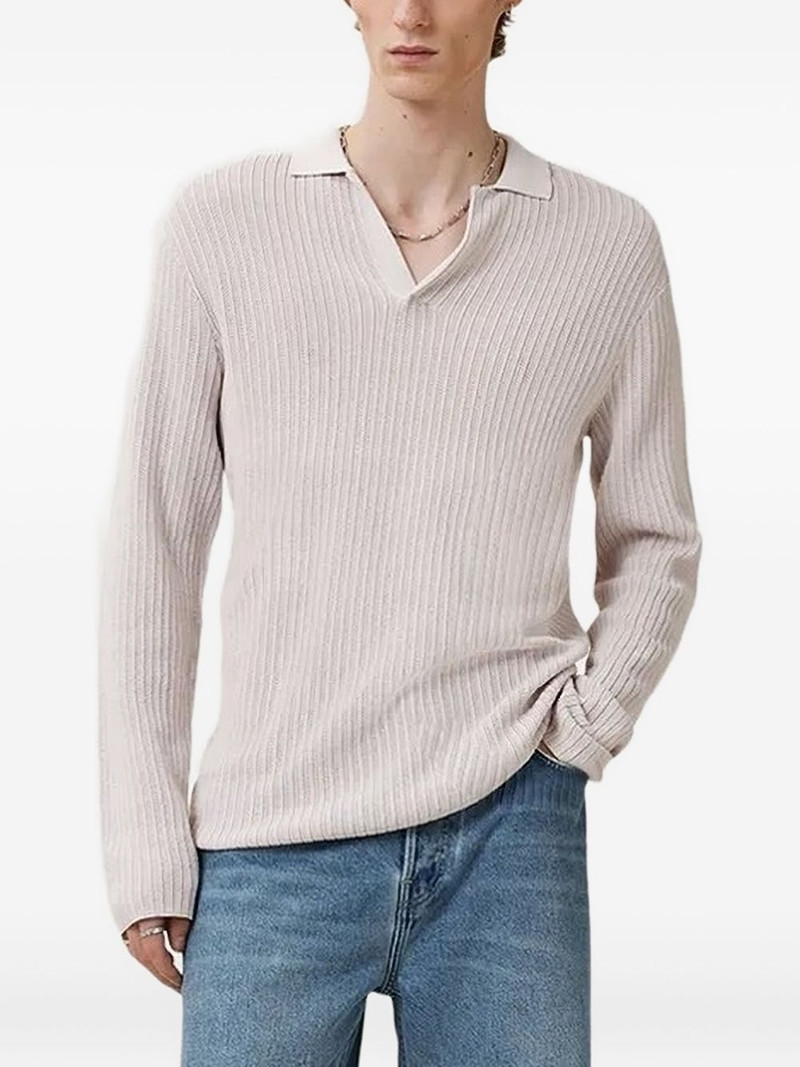 ribbed polo-neck sweater 1