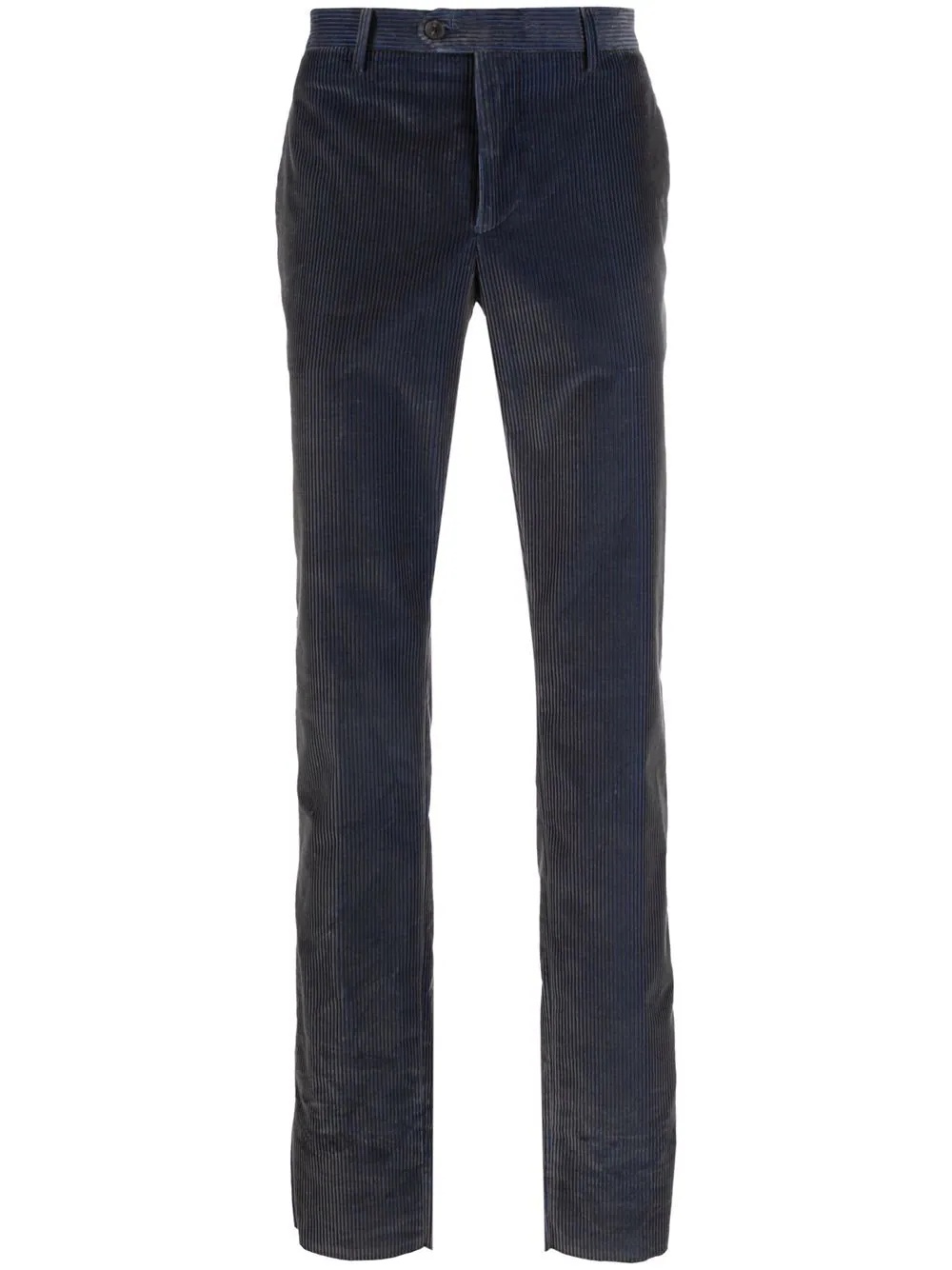 corduroy straight-leg trousers - 1