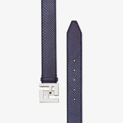 FENDI Blue python belt outlook