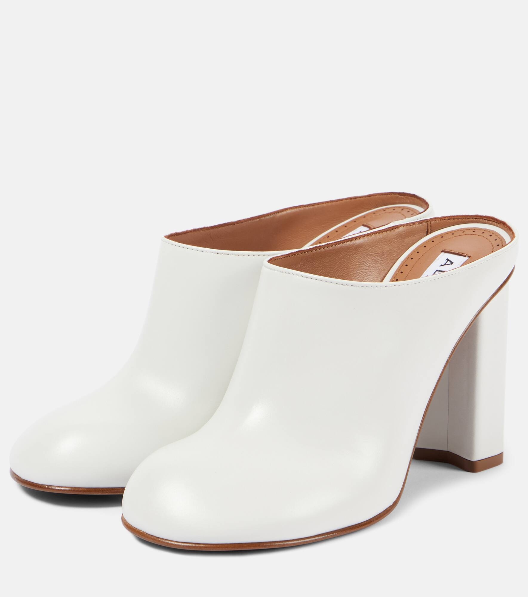 Babylone leather mules - 5
