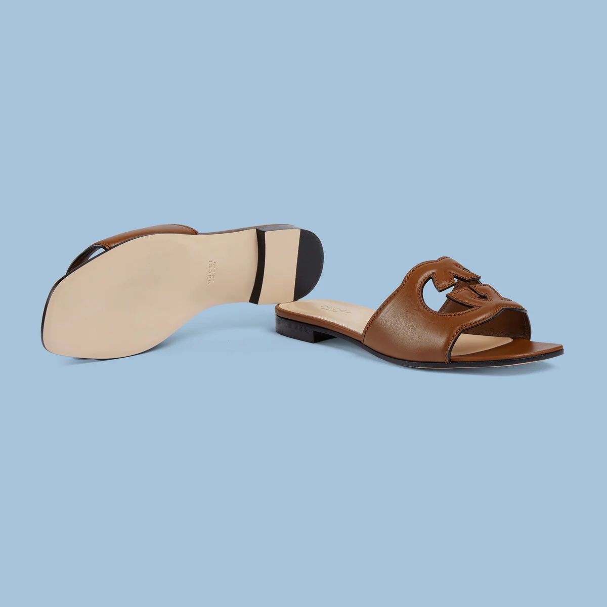 Women's Interlocking G cut-out slide sandal - 6