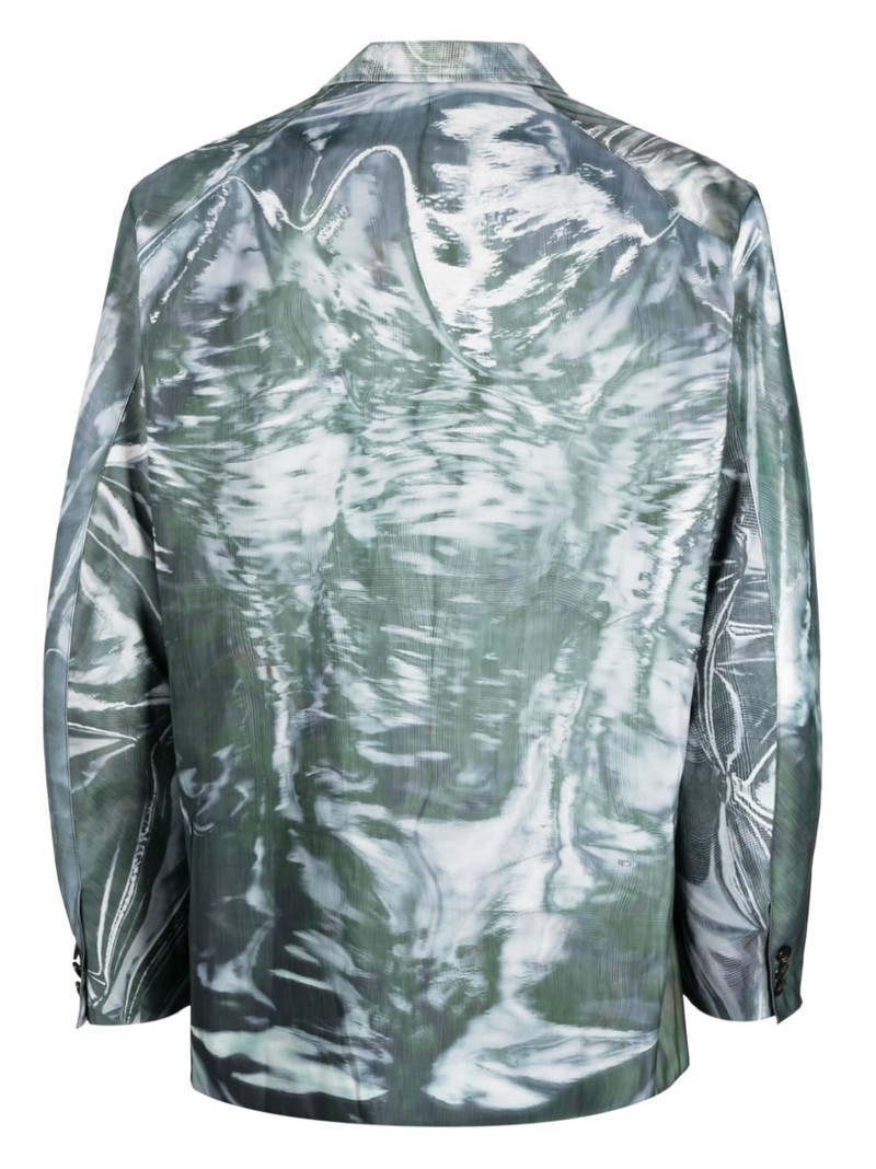 doublet abstract-print single-breasted blazer outlook