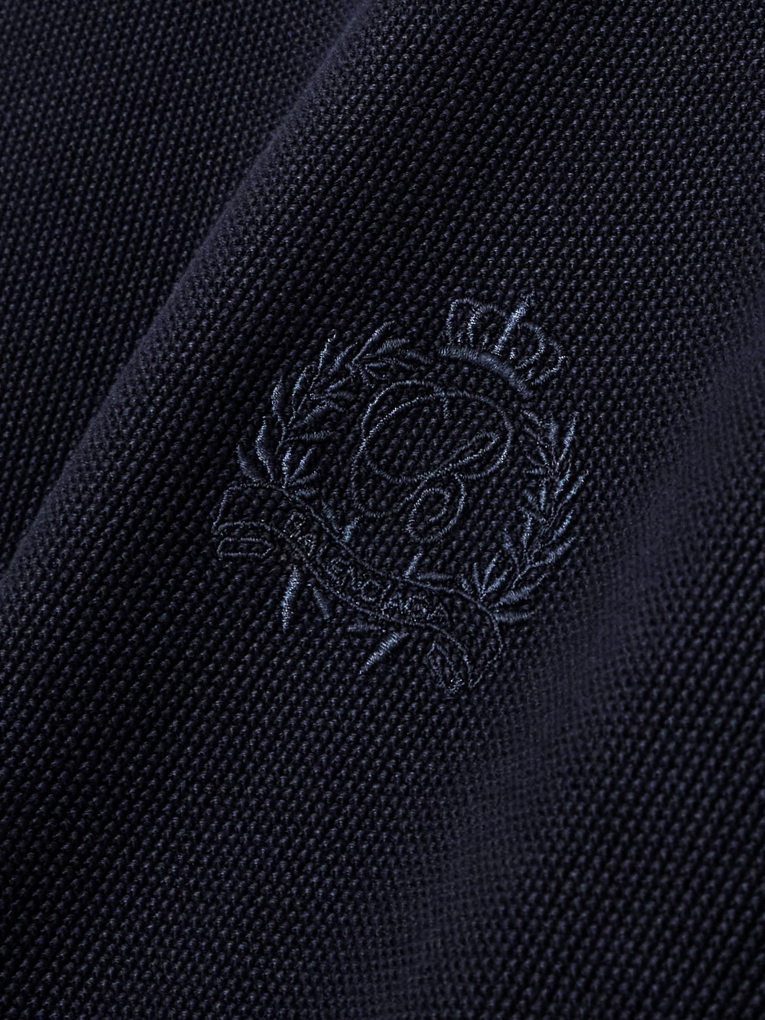 Layered wool-trimmed embroidered cotton mini dress Navy - 5