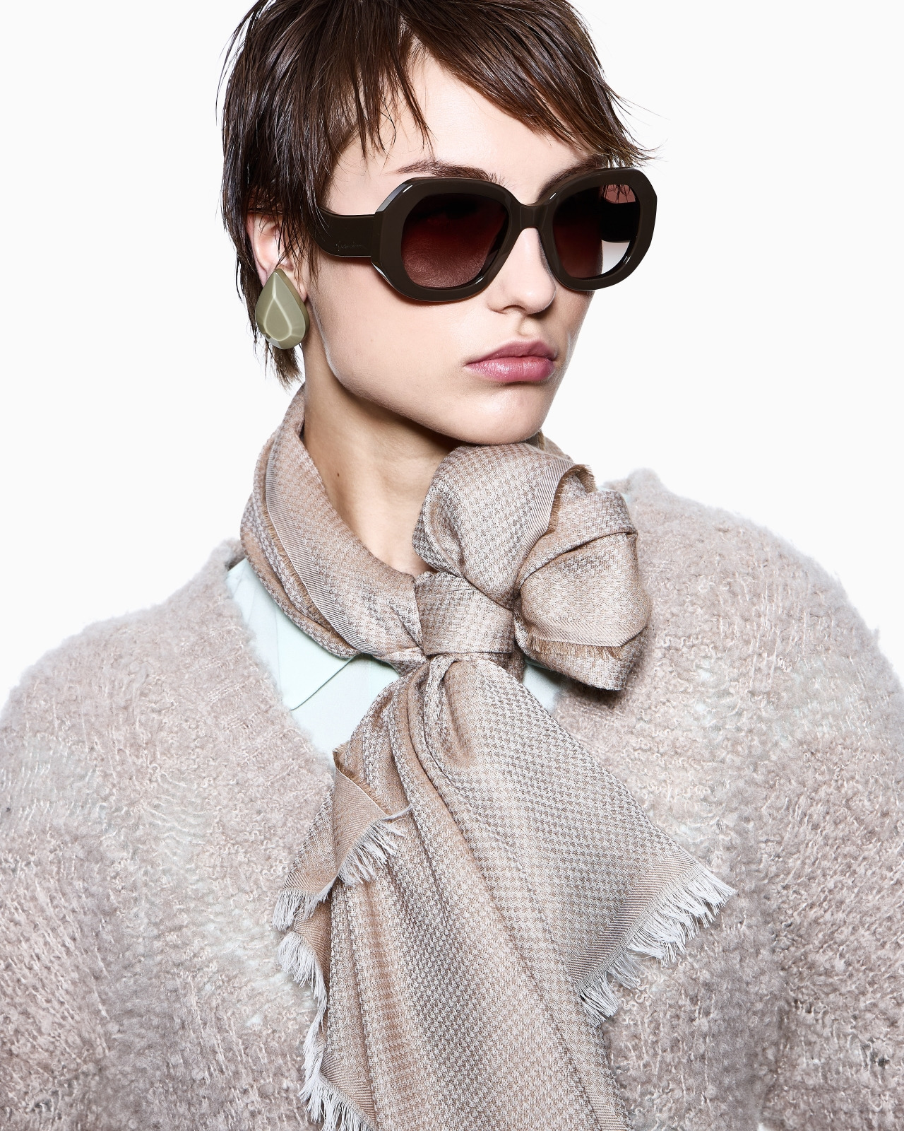 CASHMERE, MODAL, COTTON AND SILK STOLE - 3