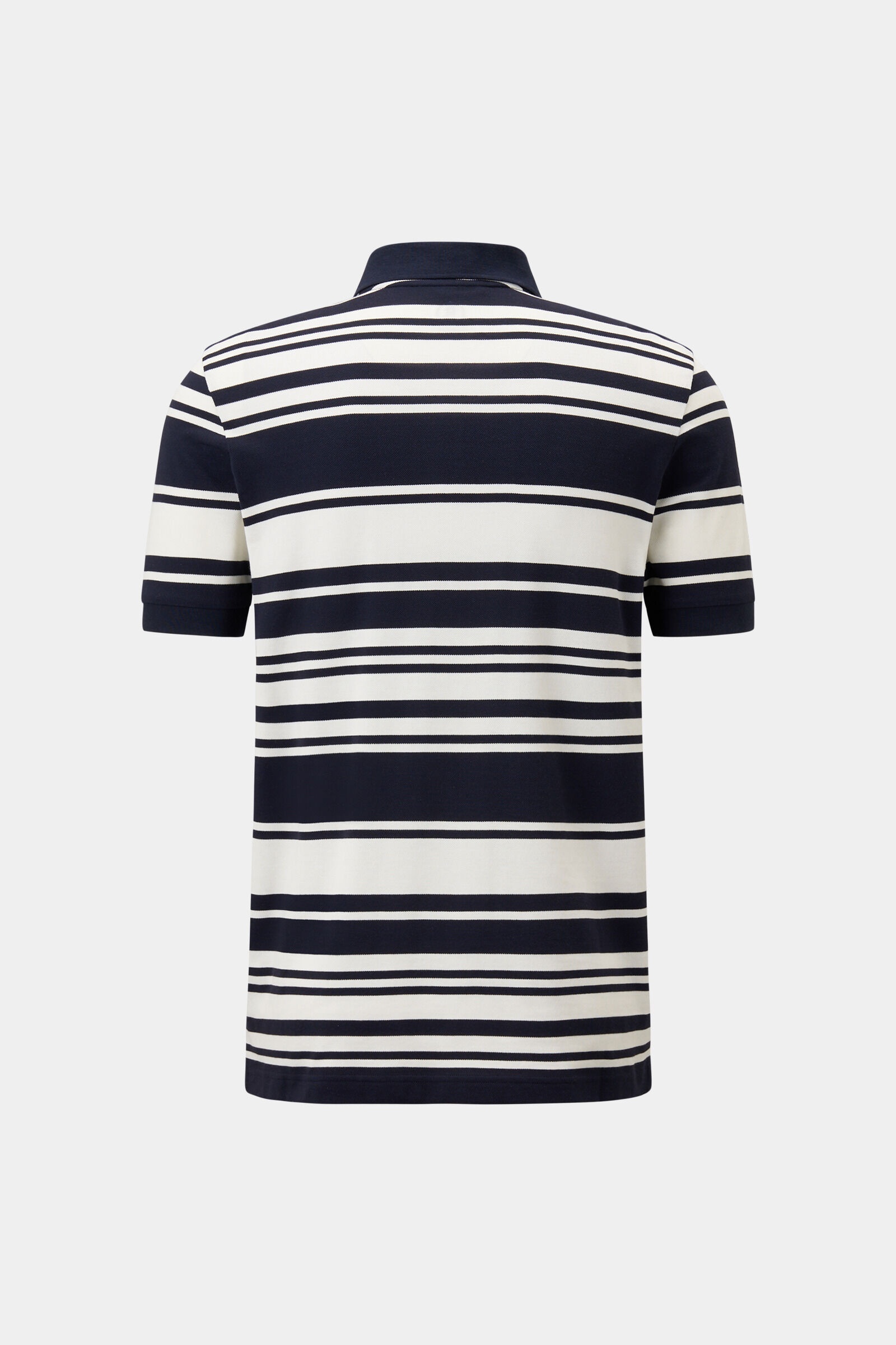 Flip functional short-sleeved top in Navy blue/white - 5