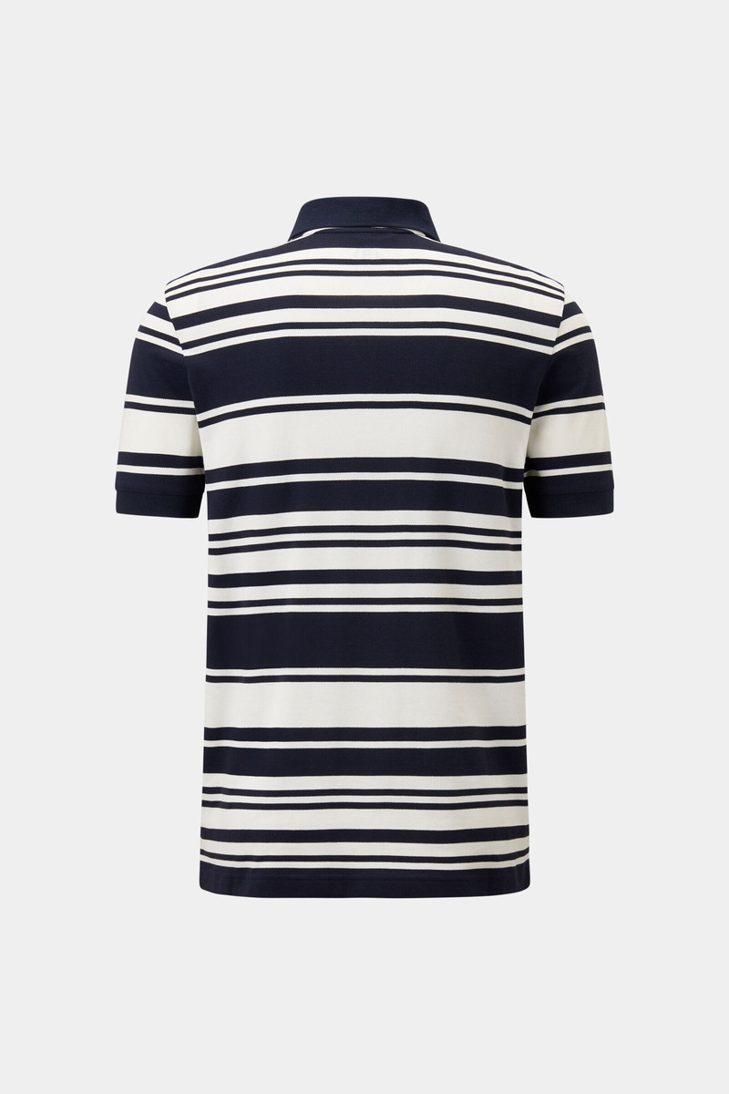BOGNER Flip functional short-sleeved top in Navy blue/white outlook