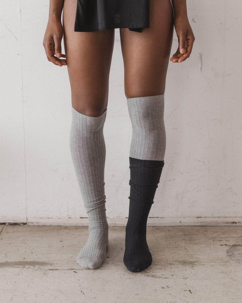 BASERANGE Pack - 2 Overknee Socks - Organic Cotton Rib outlook