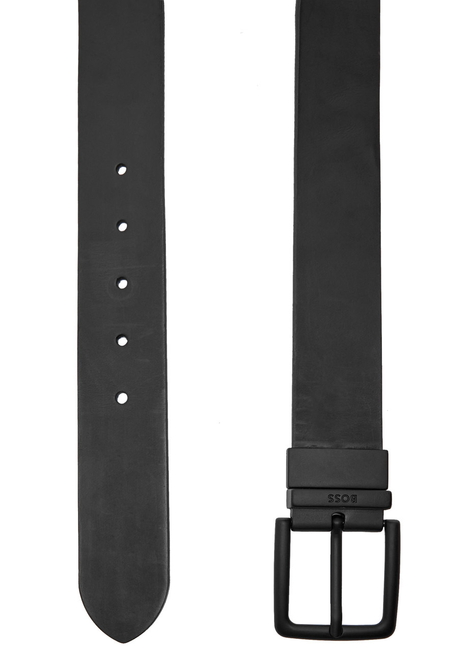 Boss Reversible Pebbled Leather Belt - 3