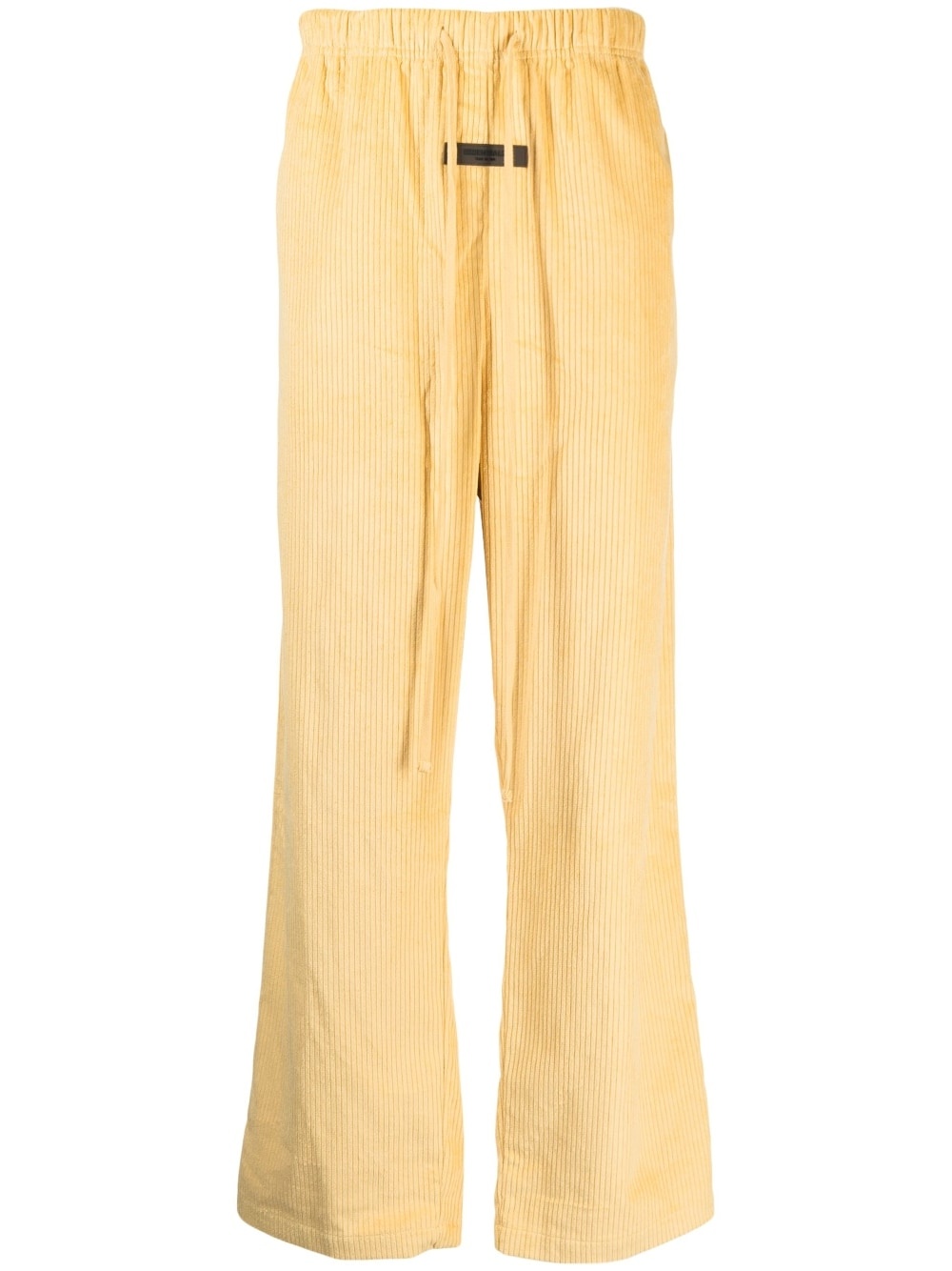 drawstring corduroy track pants - 1