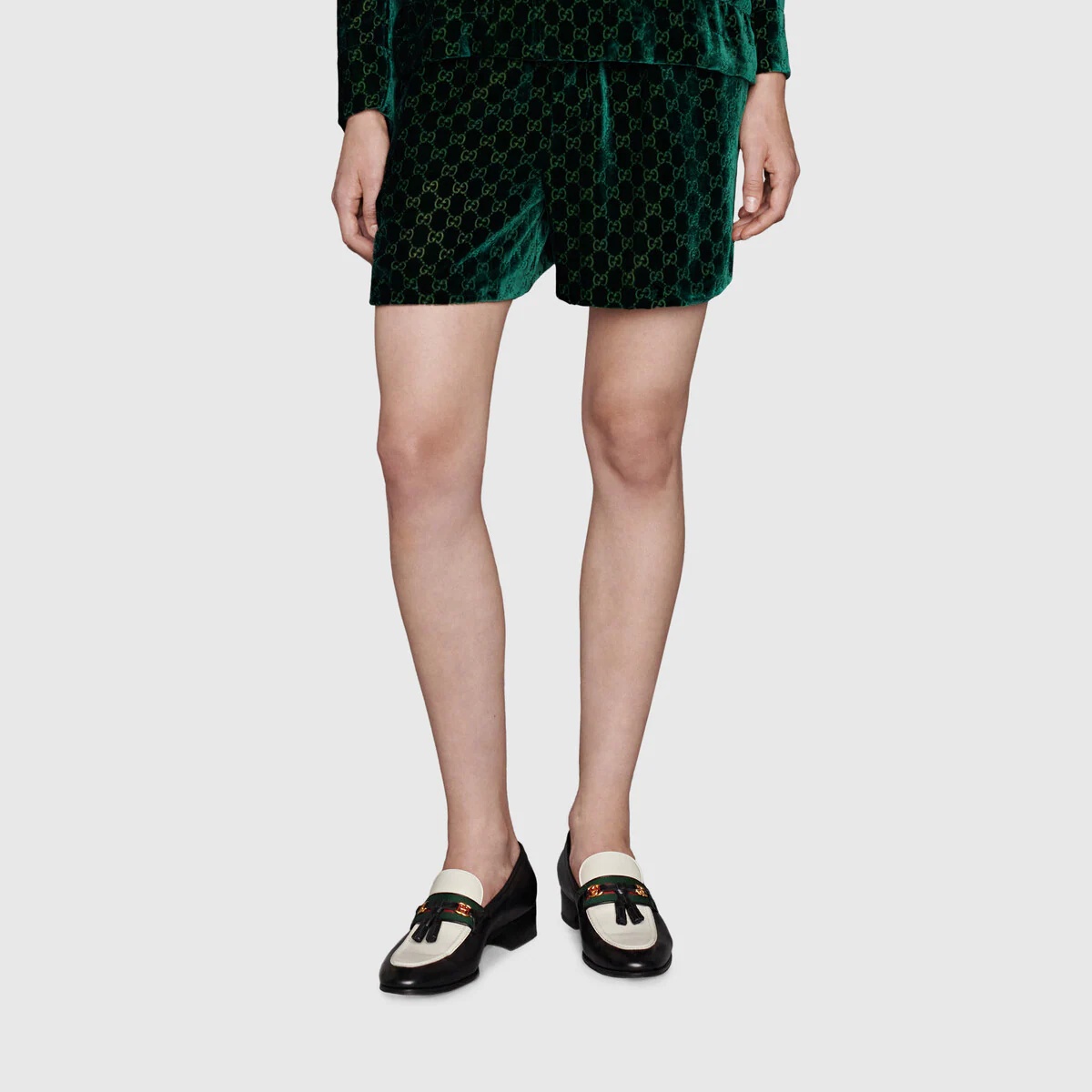 GG velvet shorts - 3