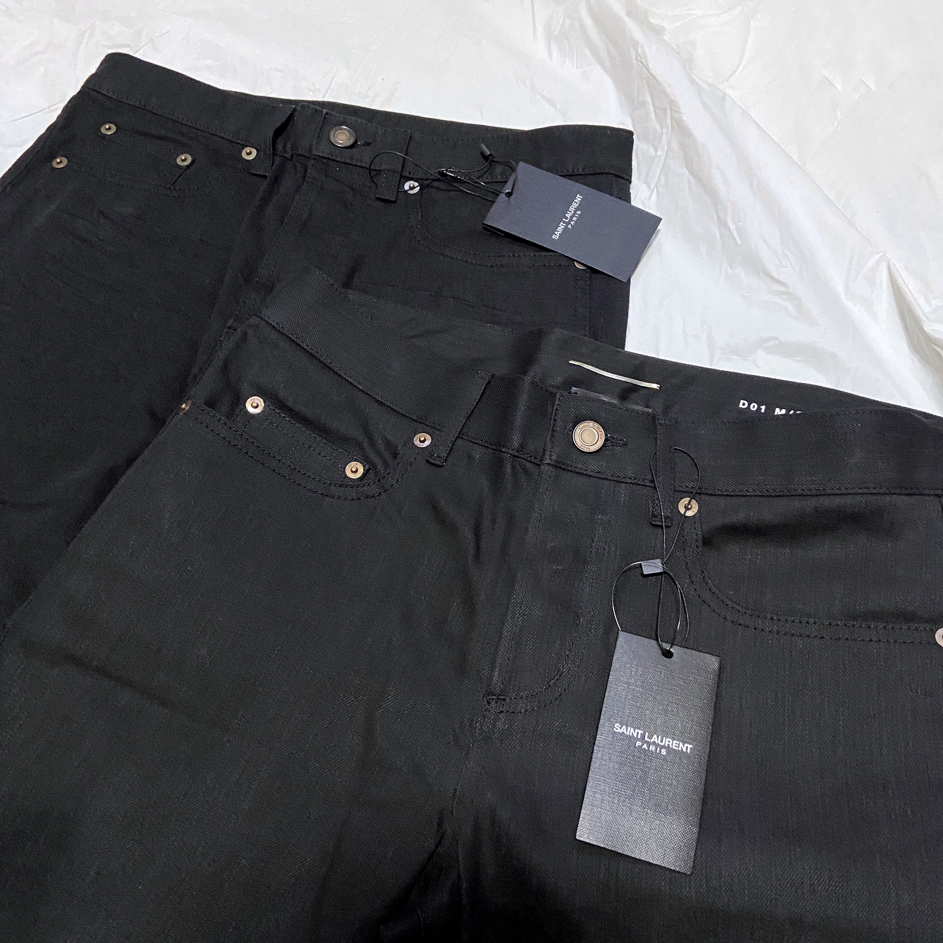 BWNT Saint Laurent D14 Hedi Black Jeans 29 - 2