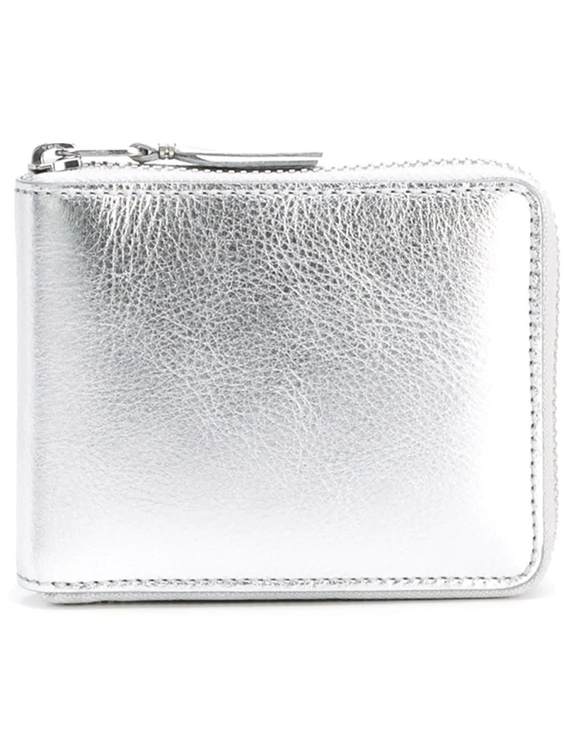 metallic zip wallet 1