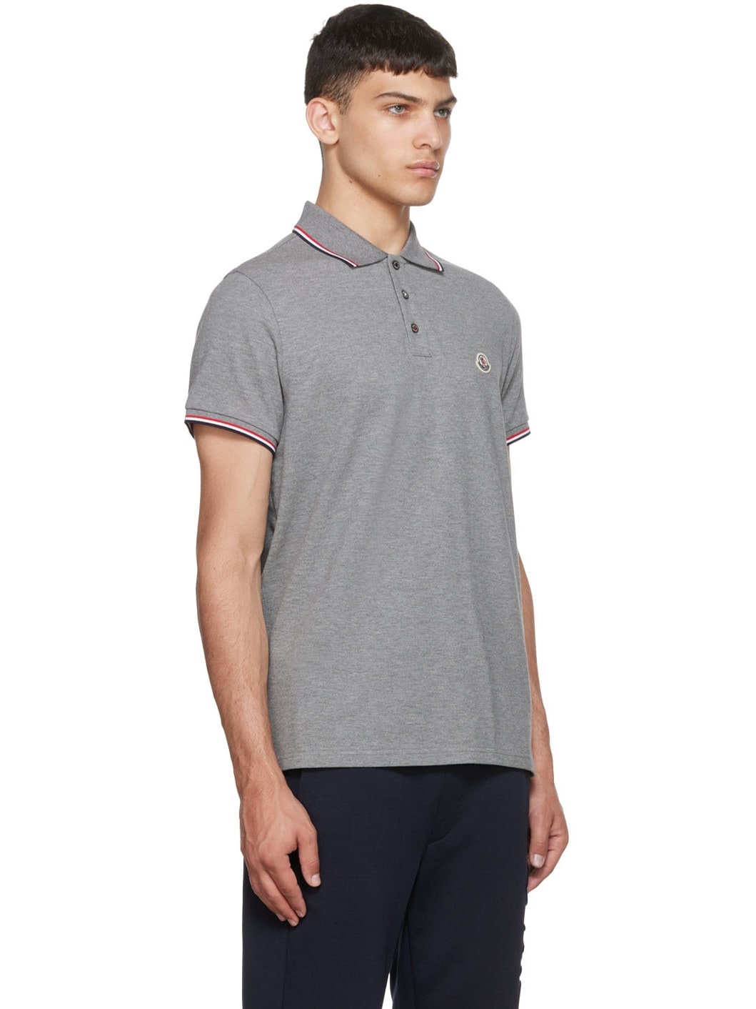 Gray Cotton Polo - 2