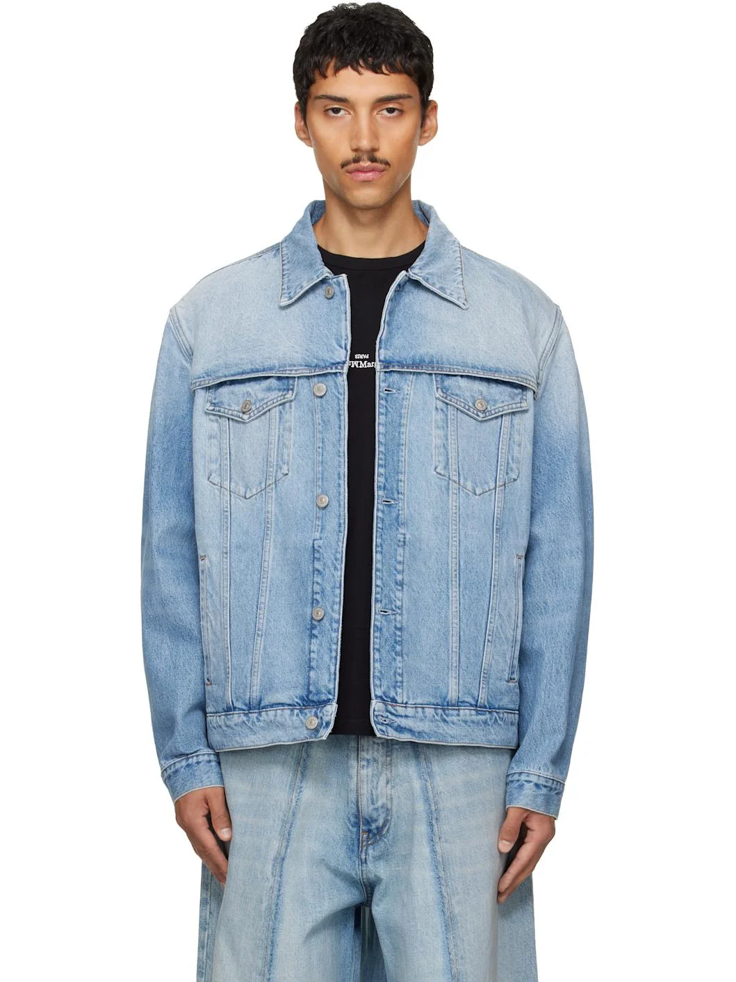 Blue Sports Denim Jacket - 1