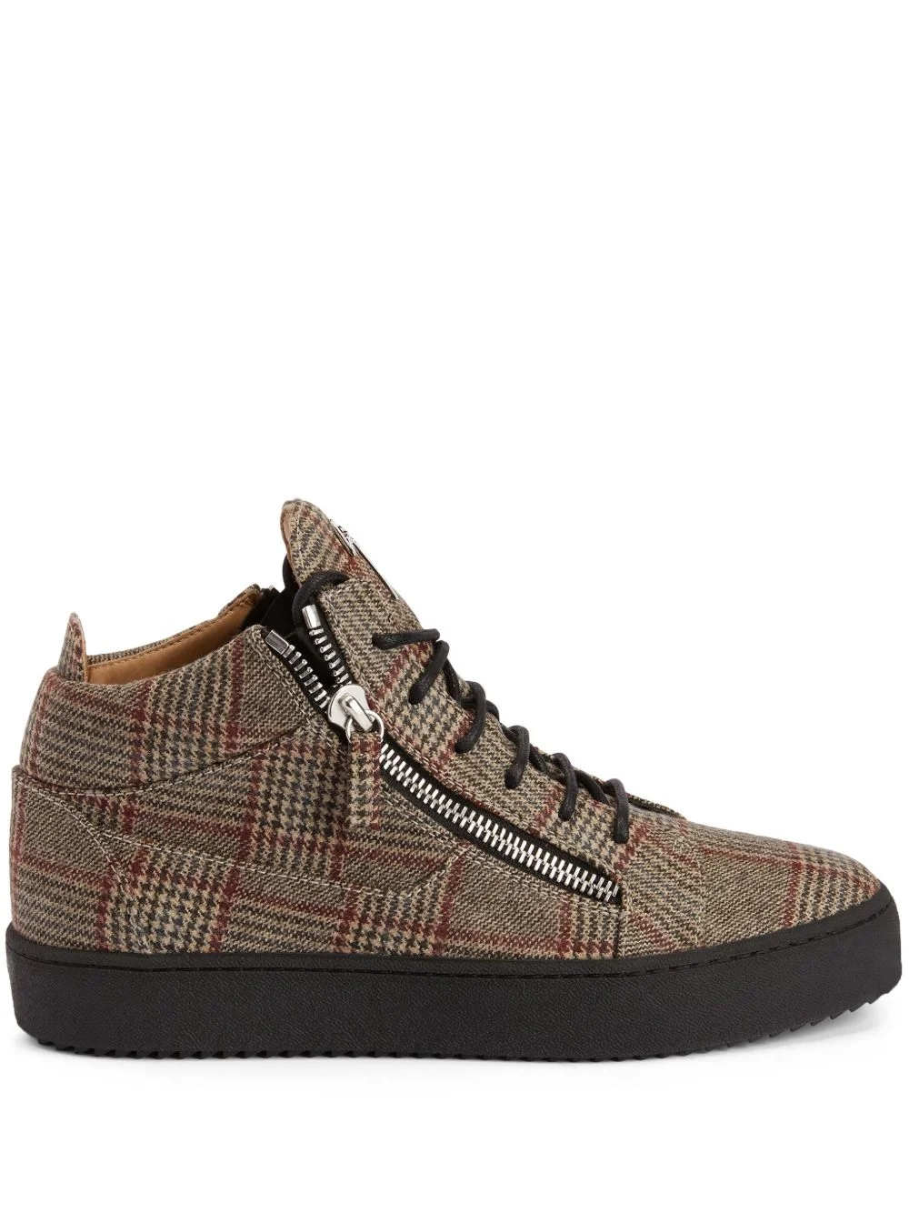Kriss check-pattern sneakers - 1